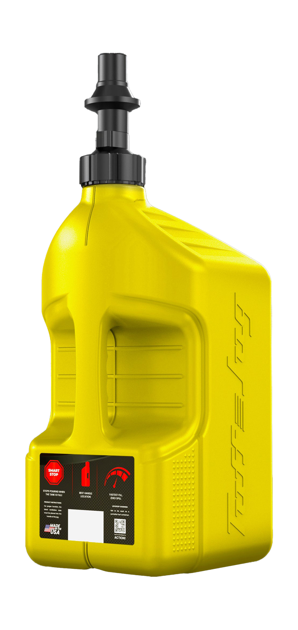 Tuff Jug Fuel Can Gen 3 Quick-Fill Cap - Yellow / Black - 20 L
