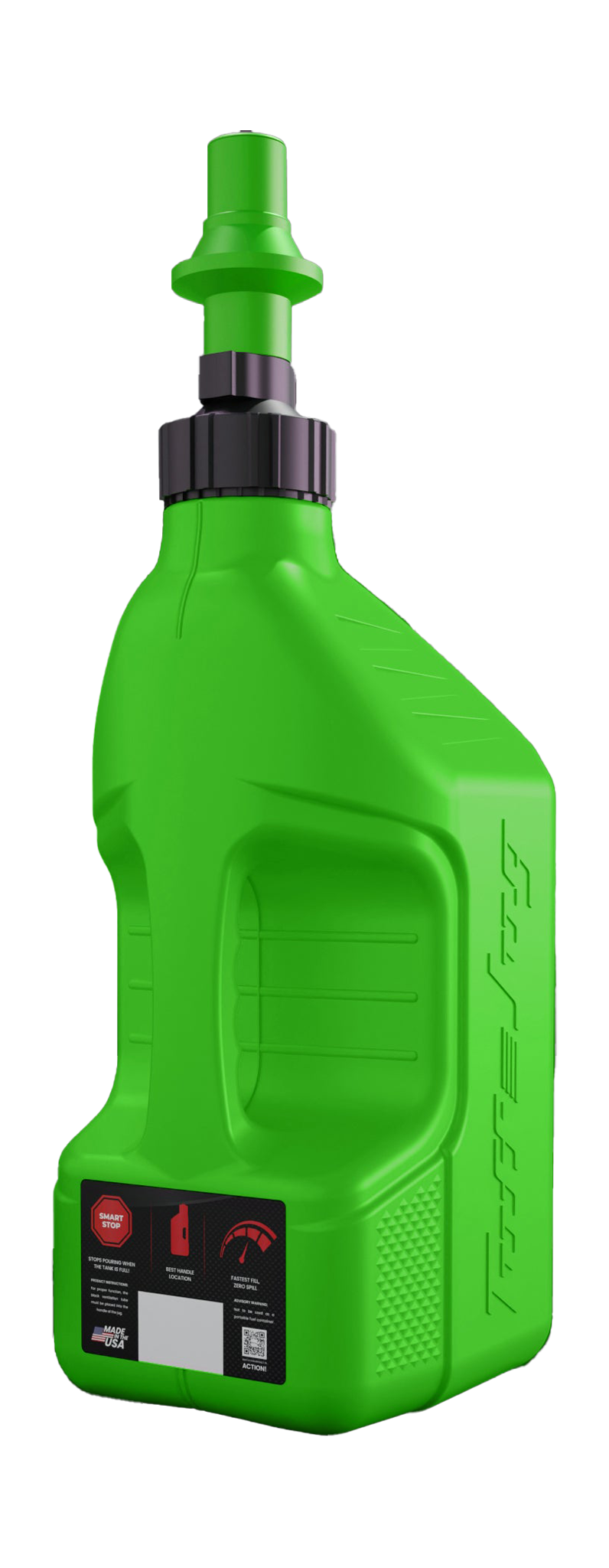 Tuff Jug Fuel Can Gen 3 Quick-Fill Cap - Kawi Green / Kawi Green - 10 L