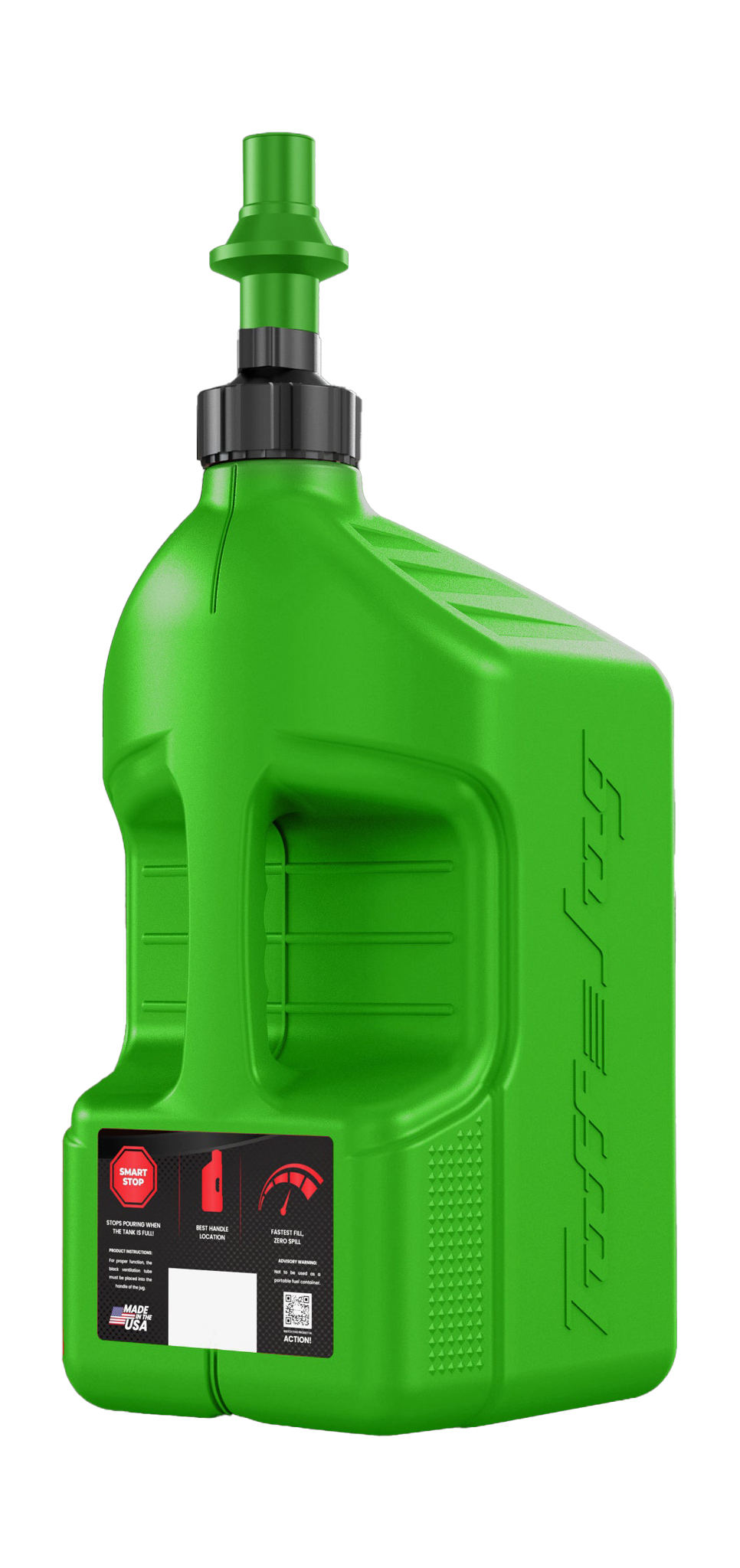 Tuff Jug Fuel Can Gen 3 Quick-Fill Cap - Kawi Green / Kawi Green - 20 L