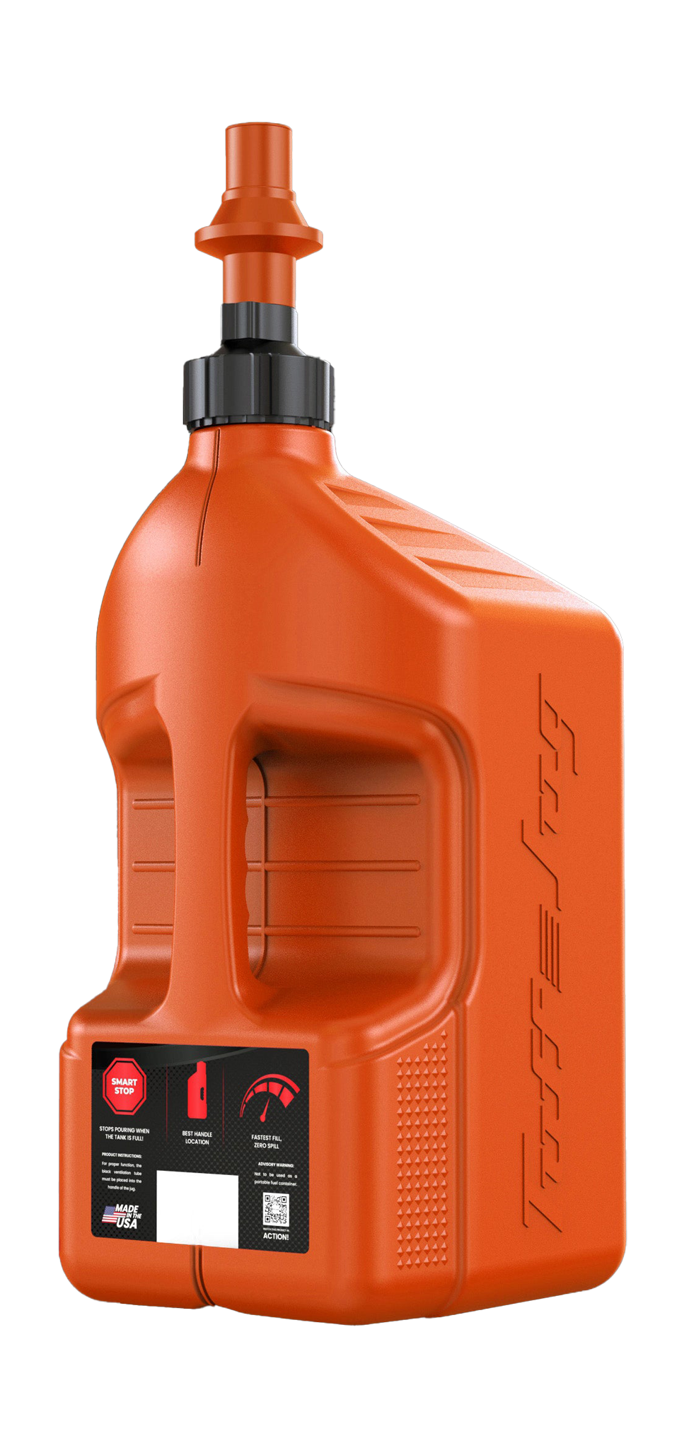 Tuff Jug Fuel Can Gen 3 Quick-Fill Cap - Orange / Orange - 20 L