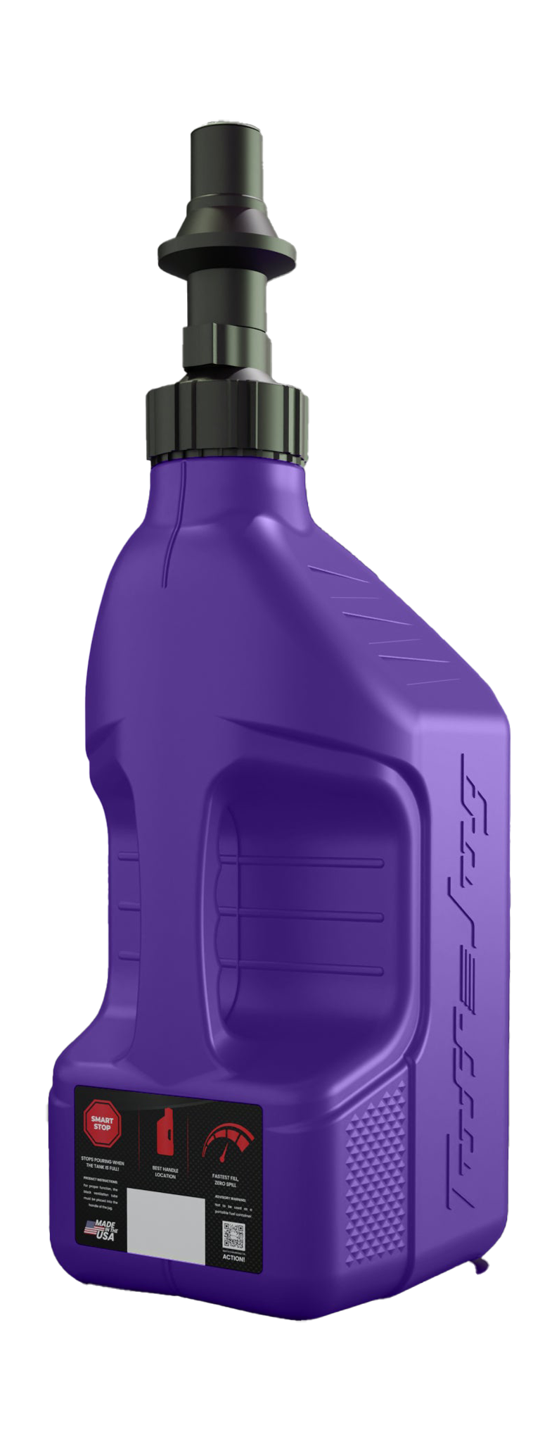 Tuff Jug Fuel Can Gen 3 Quick-Fill Cap - Purple / Black - 10 L