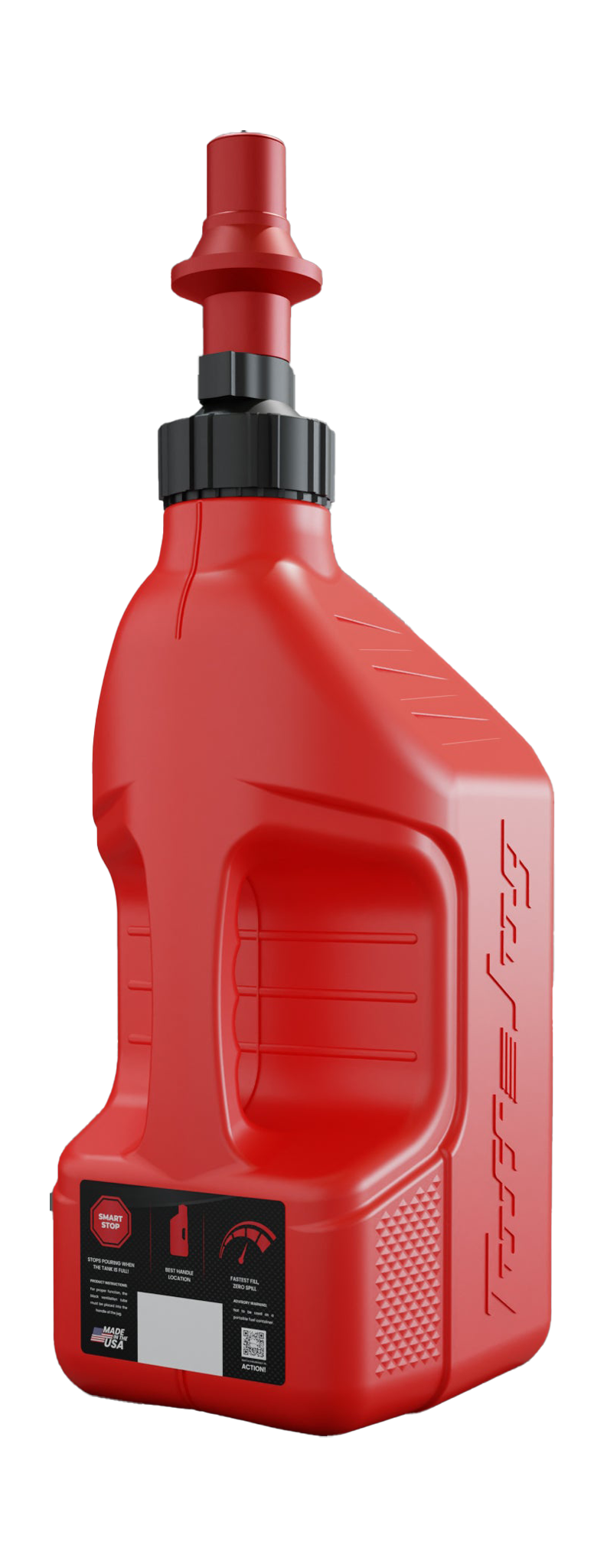 Tuff Jug Fuel Can Gen 3 Quick-Fill Cap - Red / Red - 10 L