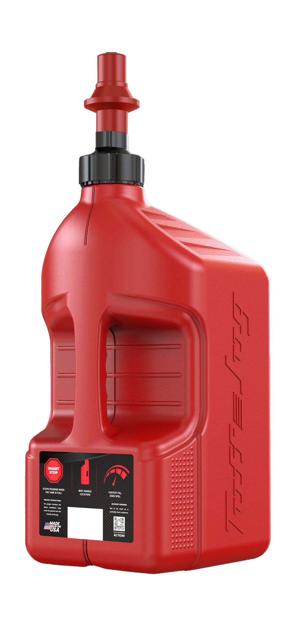 Tuff Jug Fuel Can Gen 3 Quick-Fill Cap - Red / Red - 20 L