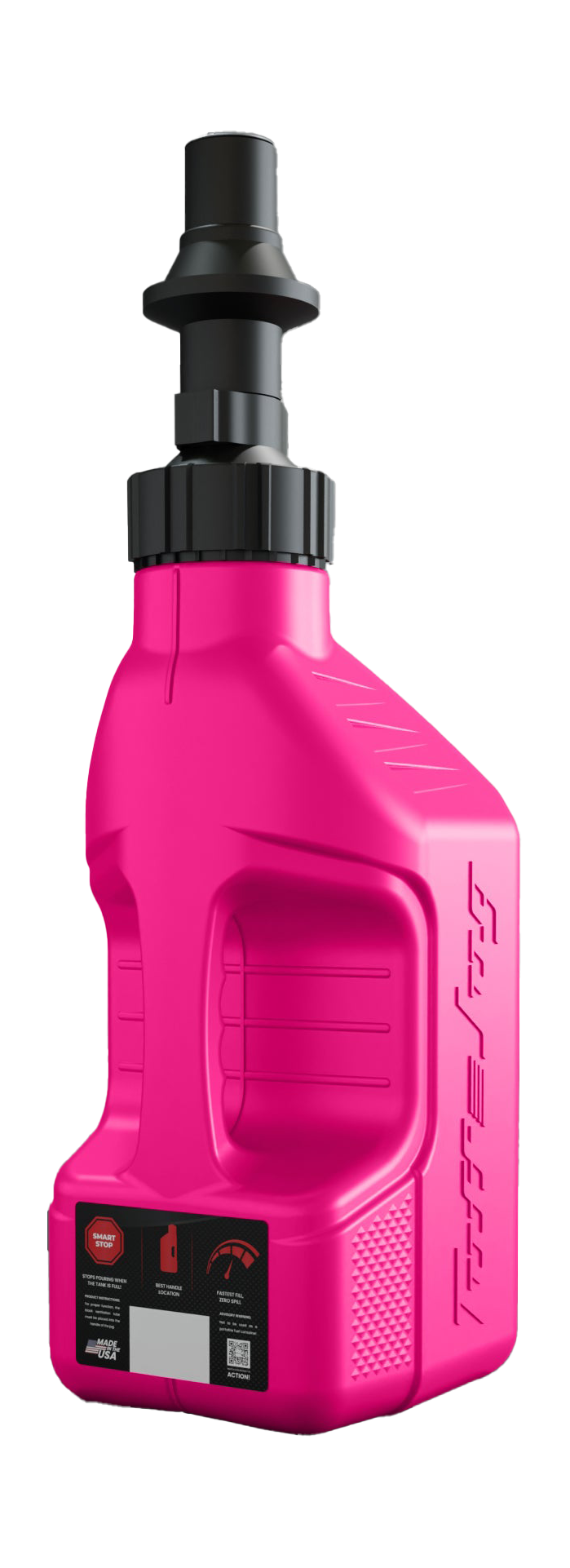 Tuff Jug Fuel Can Gen 3 Quick-Fill Cap - Pink / Black - 5 L