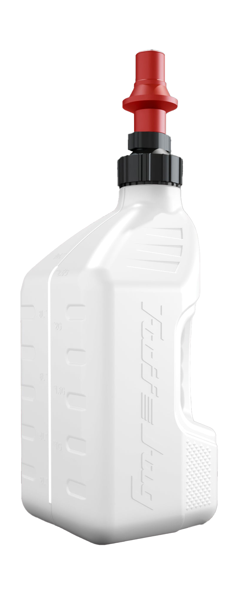 Tuff Jug Fuel Can Gen 3 Quick-Fill Cap - White / Red - 10 L