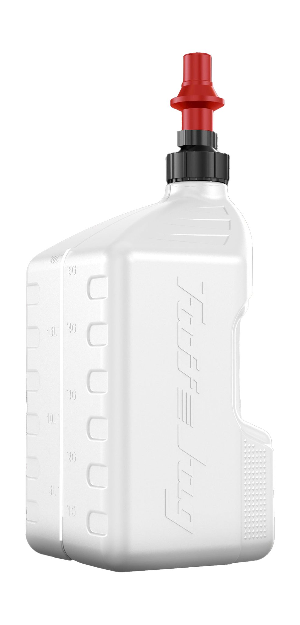 Tuff Jug Fuel Can Gen 3 Quick-Fill Cap - White / Red - 20 L