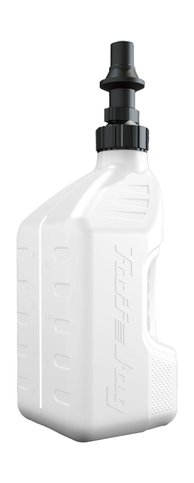 Tuff Jug Fuel Can Gen 3 Quick-Fill Cap - White / Black - 10 L