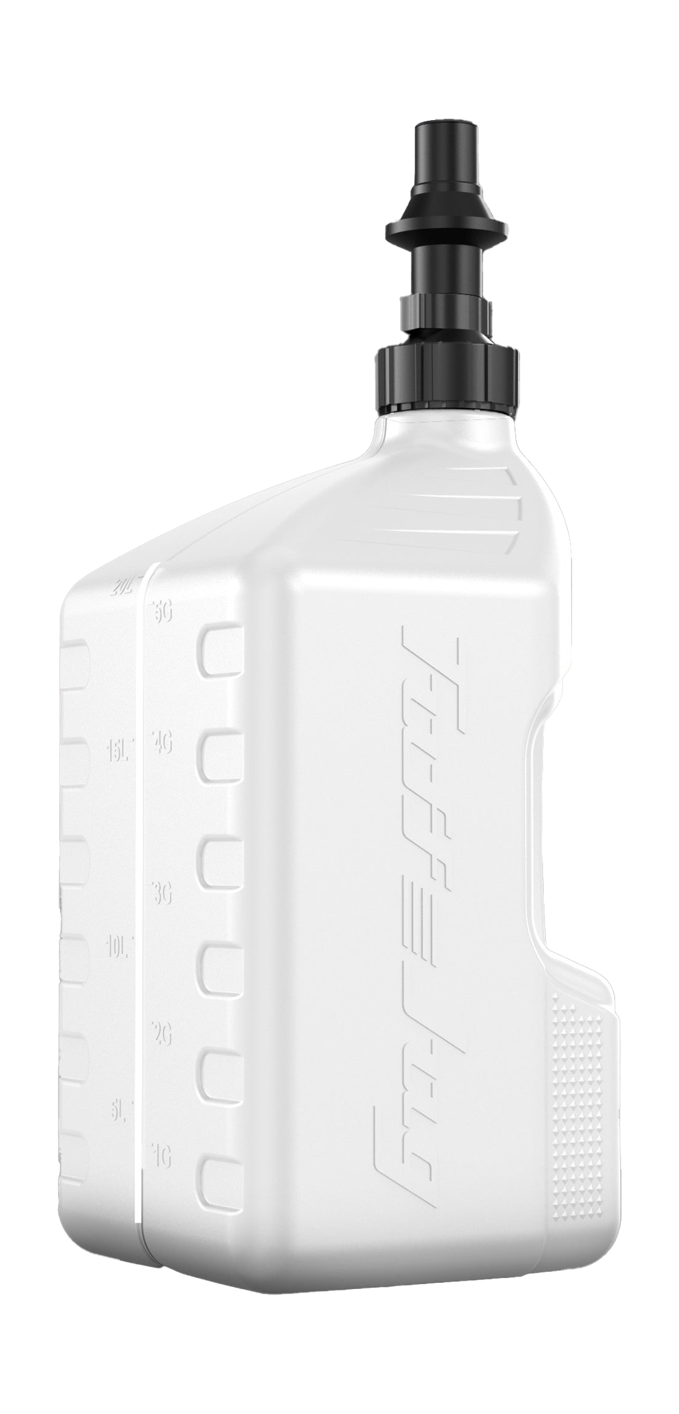 Tuff Jug Fuel Can Gen 3 Quick-Fill Cap - White / Black - 20 L