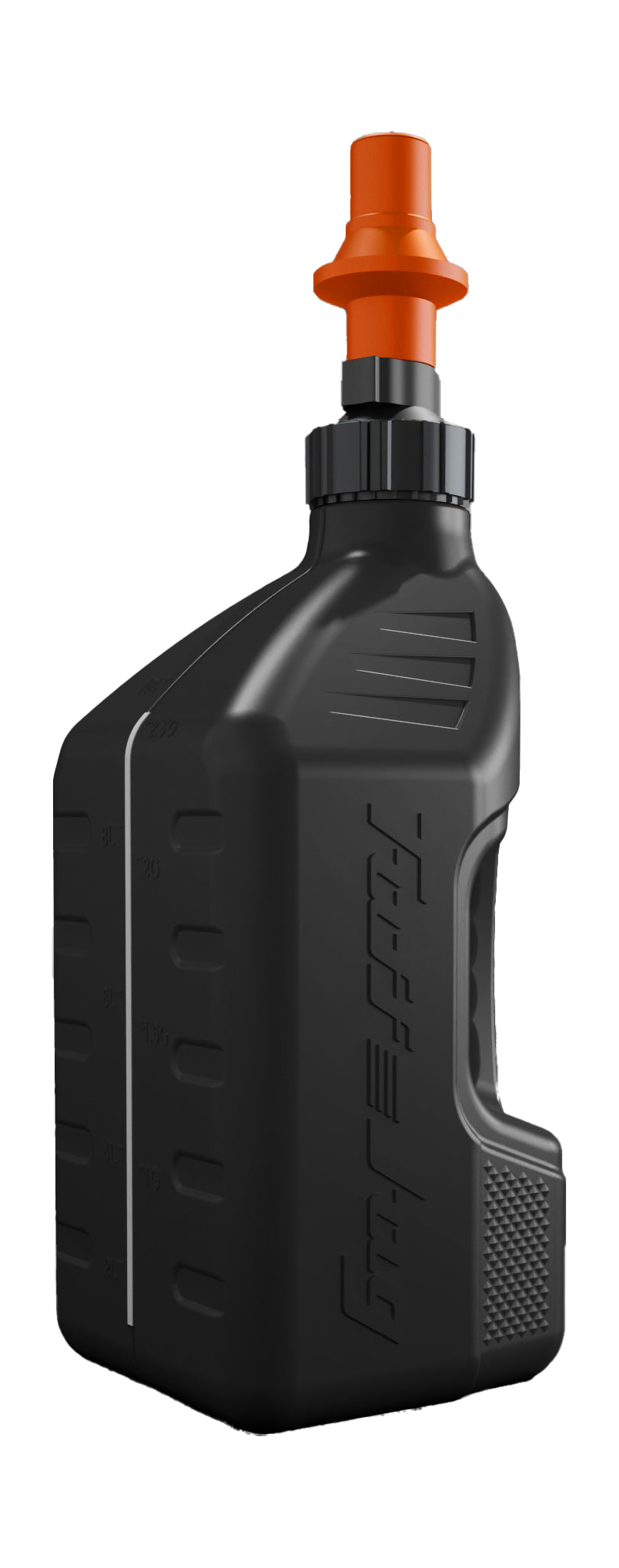 Tuff Jug Fuel Can Gen 3 Quick-Fill Cap - Black / Orange - 10 L