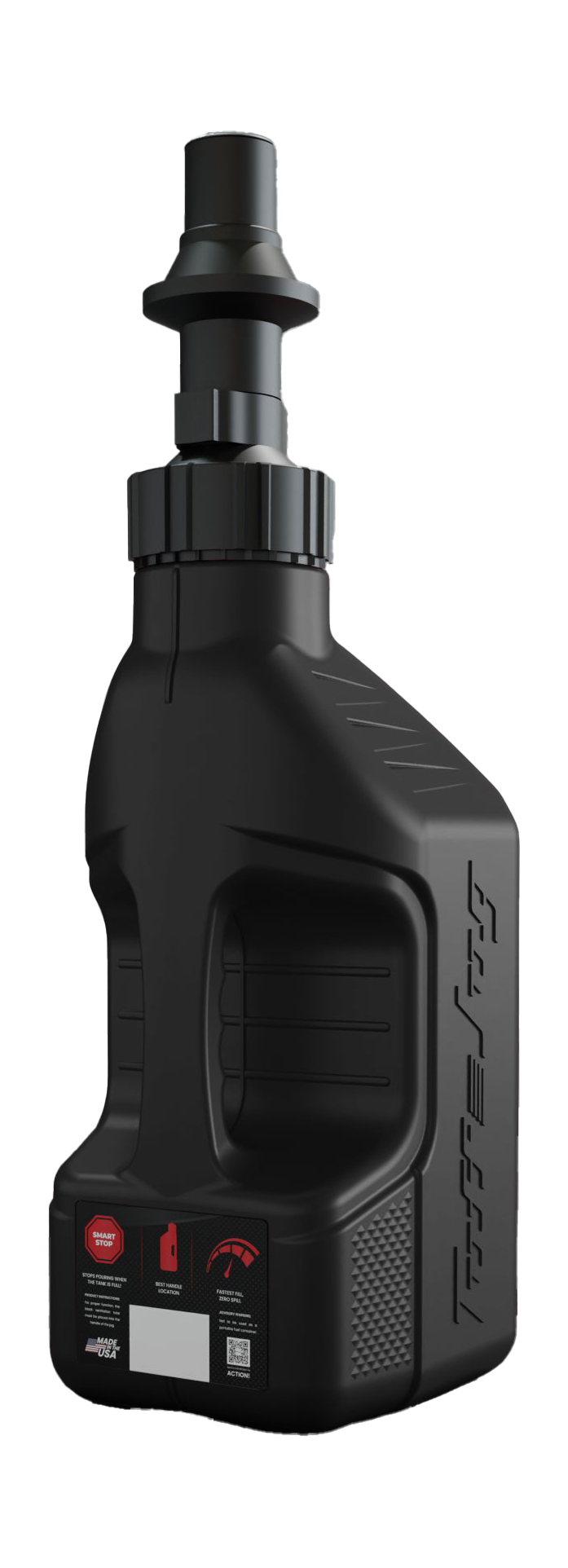 Tuff Jug Fuel Can Gen 3 Quick-Fill Cap - Black / Black - 5 L