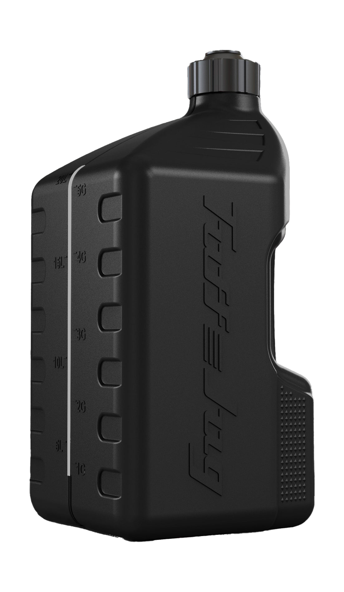 Tuff Jug Fuel Can Gen 3 Standard Cap &amp; Center Plug - Black / Black - 20 L