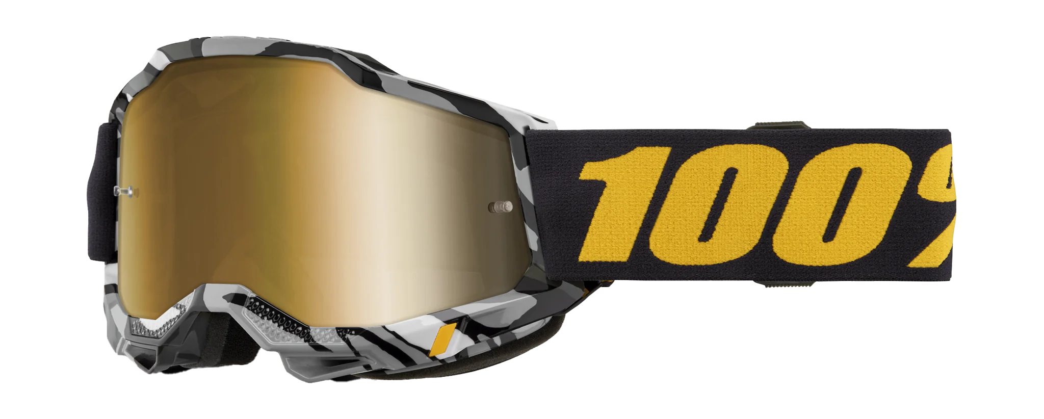 100% Motocross Goggle Accuri 2 Ambush - Mirror True Gold