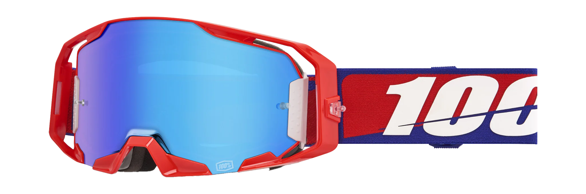 100% Motocross Goggle ARmatic Best - Mirror Blue