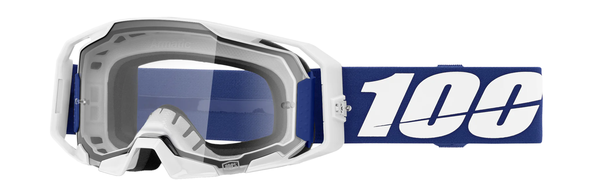 100% Motocross Goggle ARmatic Blue - Clear