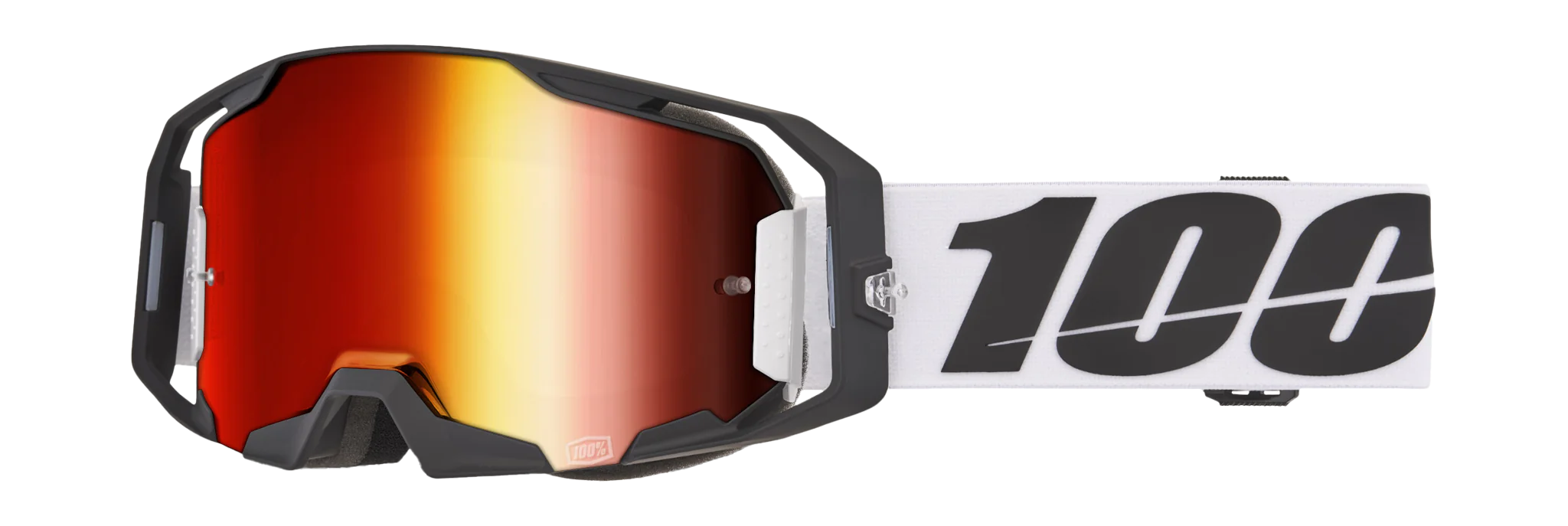 100% Motocross Goggle ARmatic Caldwell - Mirror Red