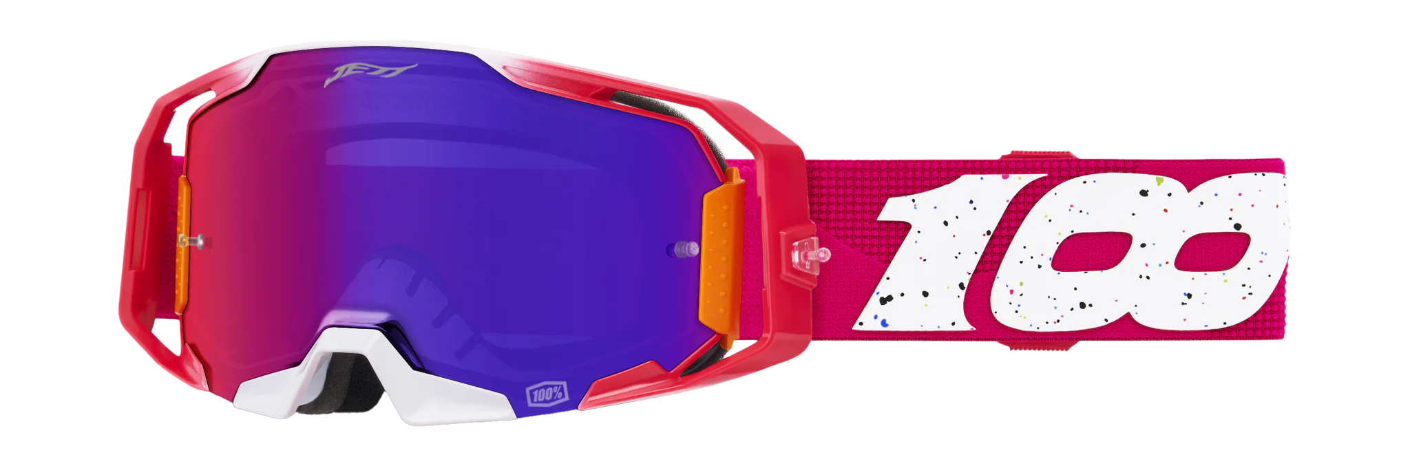 100% Motocross Goggle ARmatic Donut Jett Lawrence - Mirror Multi - 2 Pcs