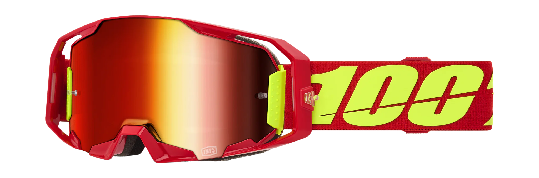 100% Motocross Goggle ARmatic Red - Mirror Red