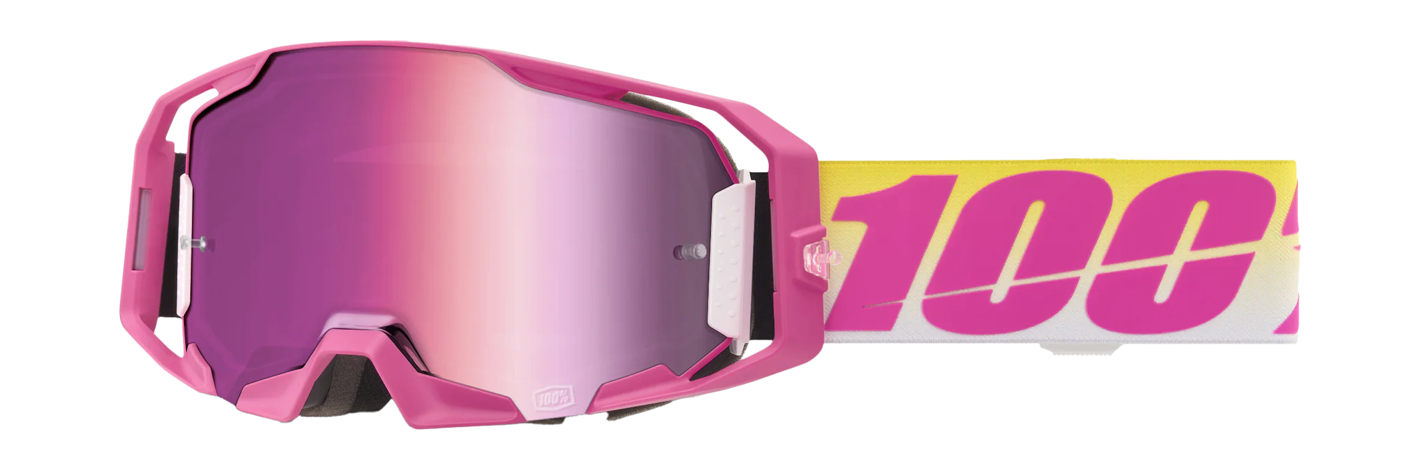 100% Motocross Goggle ARmatic Sellars - Mirror Pink