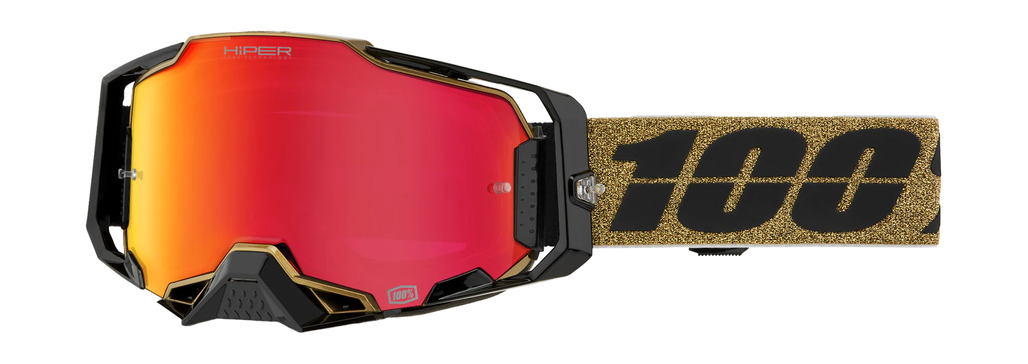 100% Motocross Goggle Armega Glory - HiPER Mirror Red