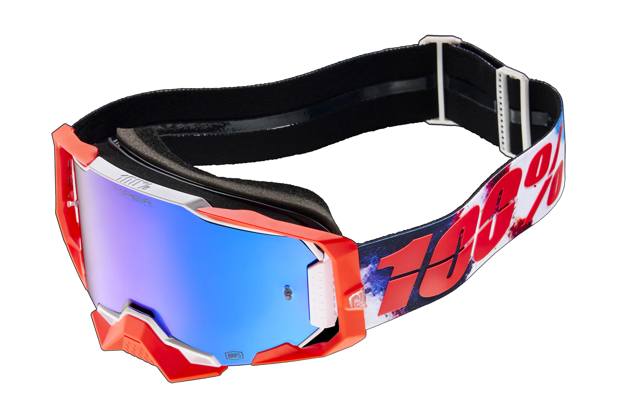 100% Motocross Goggle Armega Morpho - HiPER Mirror Blue