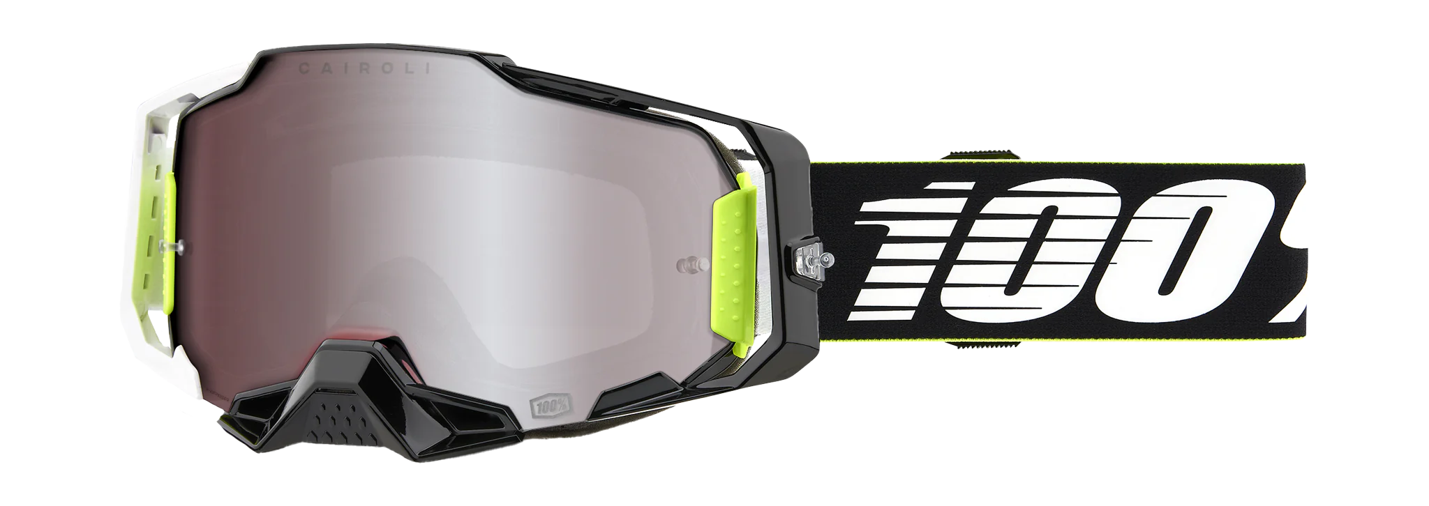 100% Motocross Goggle Armega RACR - HiPER Mirror Silver