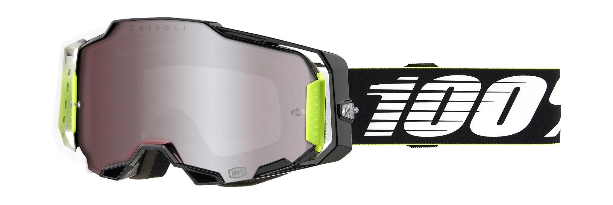 100% Motocross Goggle Armega RACR - HiPER Mirror Silver