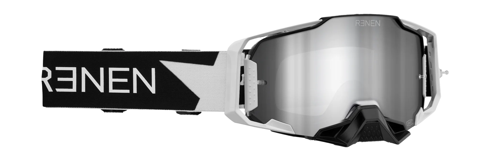 100% Motocross Goggle Armega RENEN Starbleed - Mirror Silver
