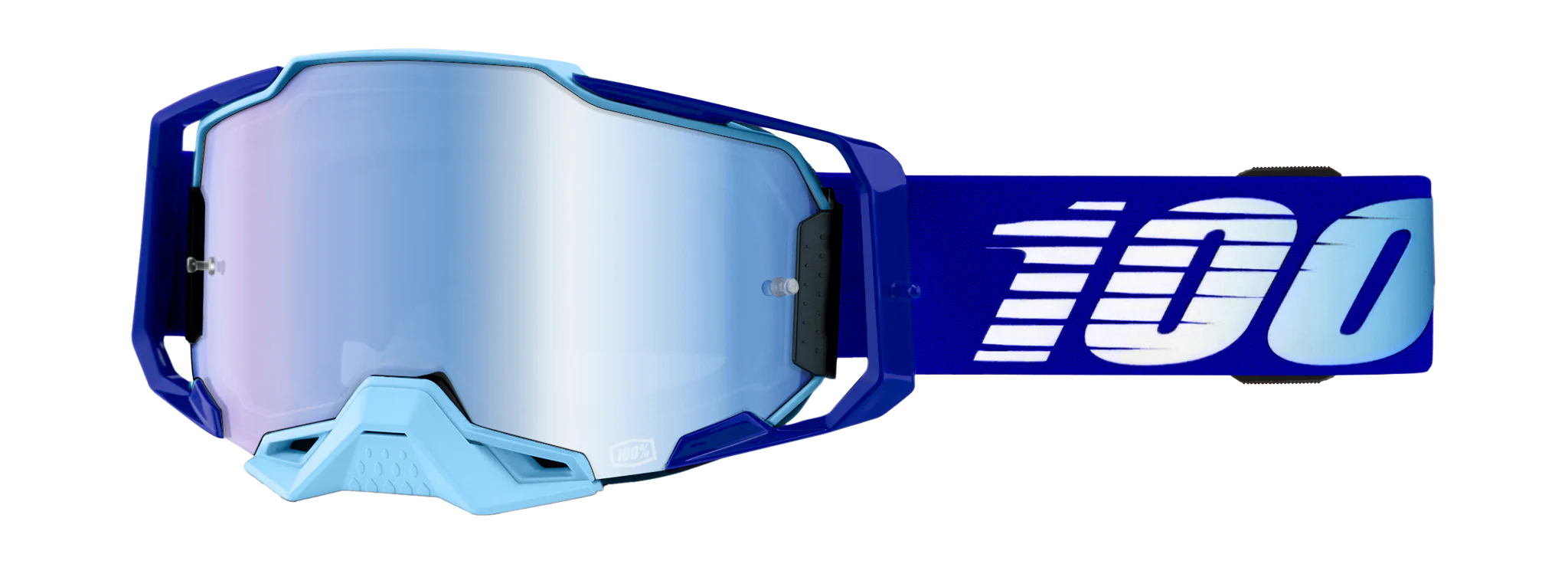 100% Motocross Goggle Armega Royal - Mirror Blue
