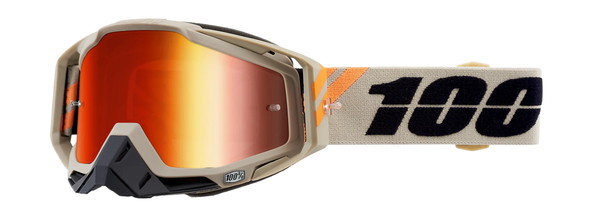 100% Motocross Goggle Racecraft 1 Poliet - Mirror Red