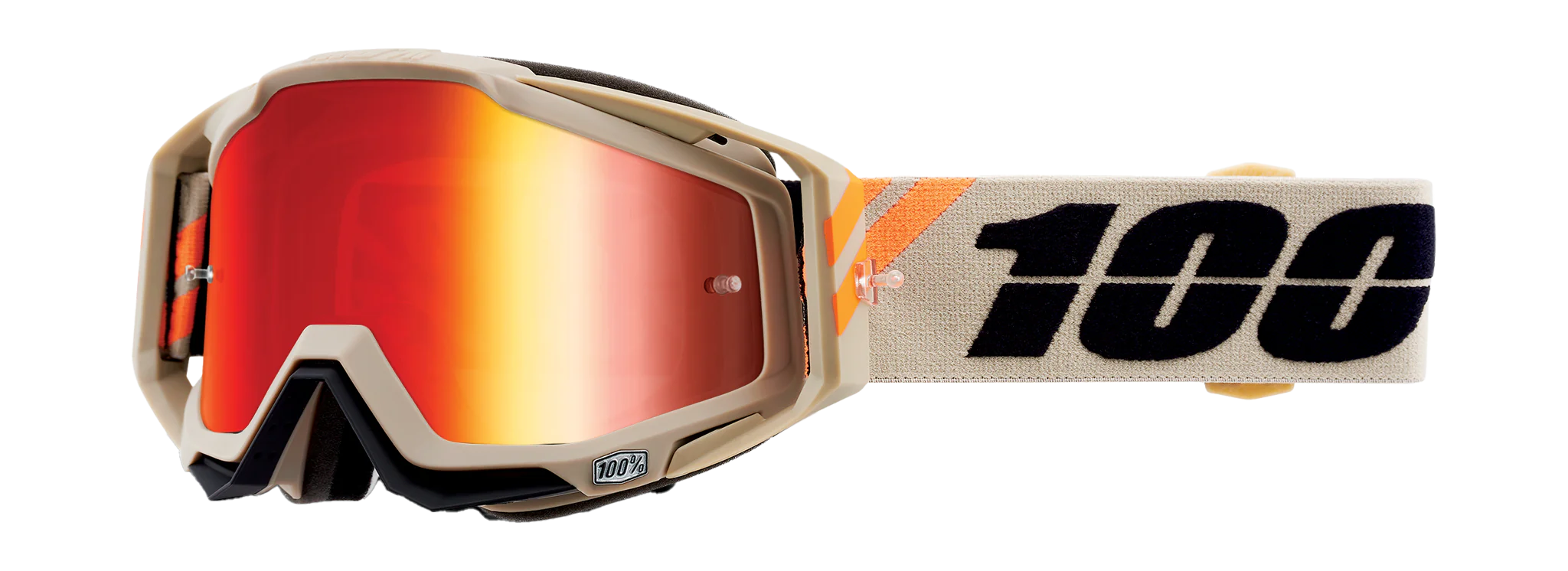 100% Motocross Goggle Racecraft 1 Poliet - Mirror Red