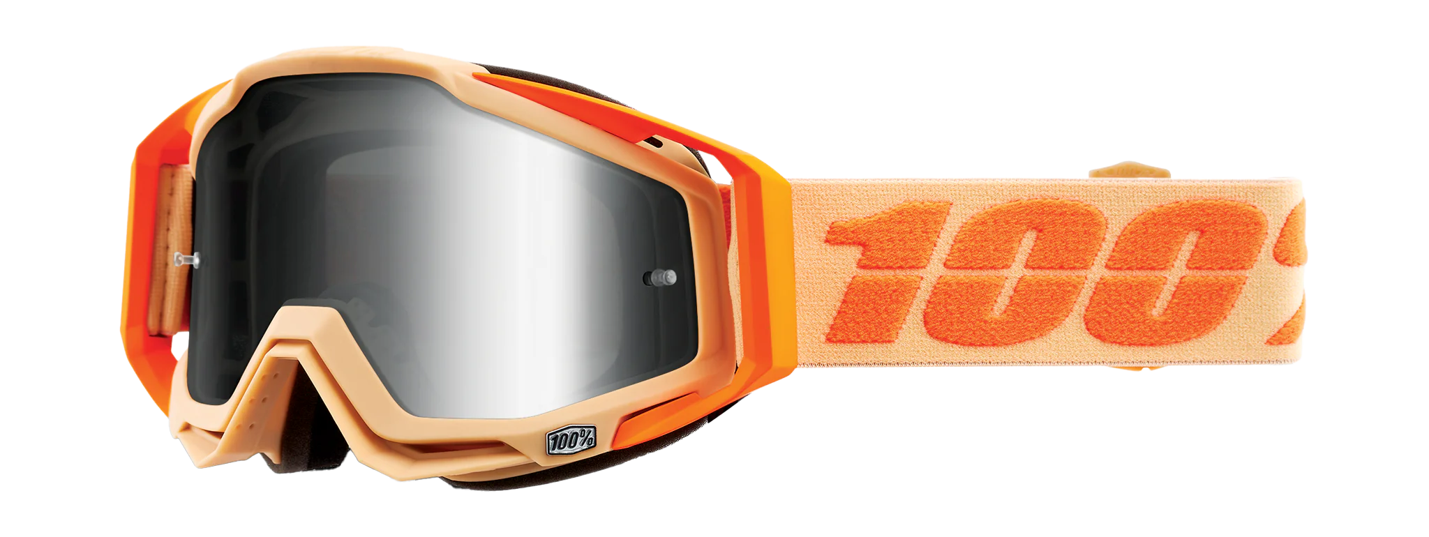 100% Motocross Goggle Racecraft 1 Sahara - Mirror Silver