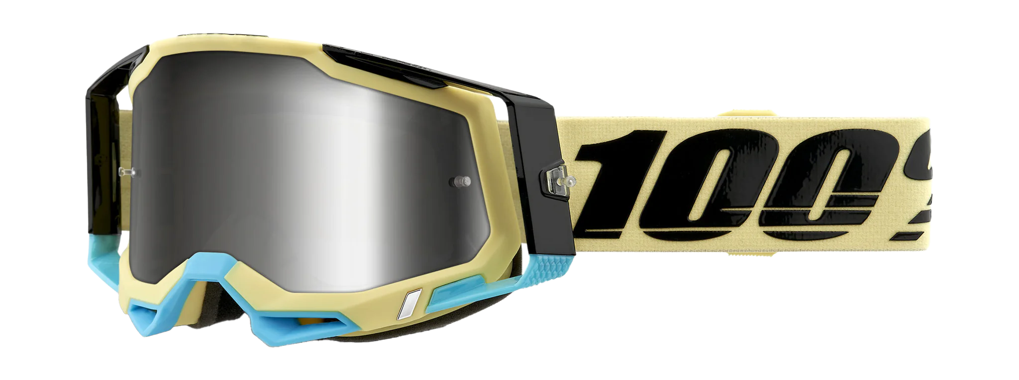 100% Motocross Goggle Racecraft 2 Airblast - Mirror Silver