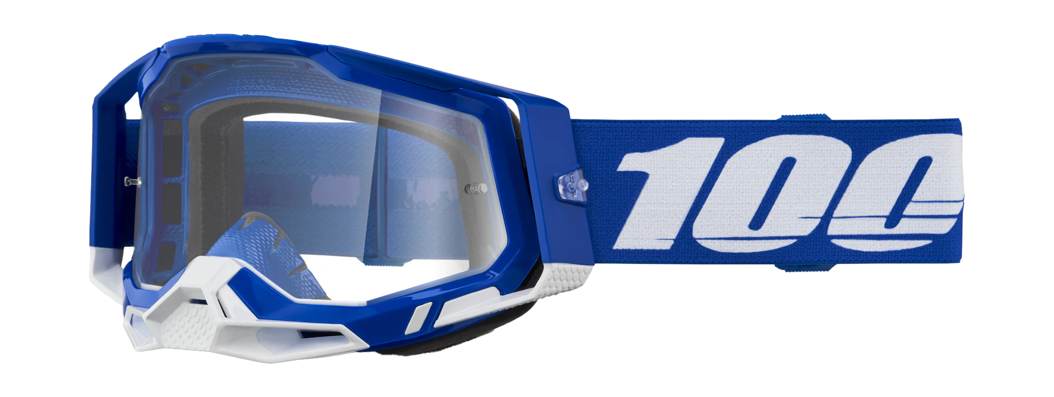 100% Motocross Goggle Racecraft 2 Blue - Clear