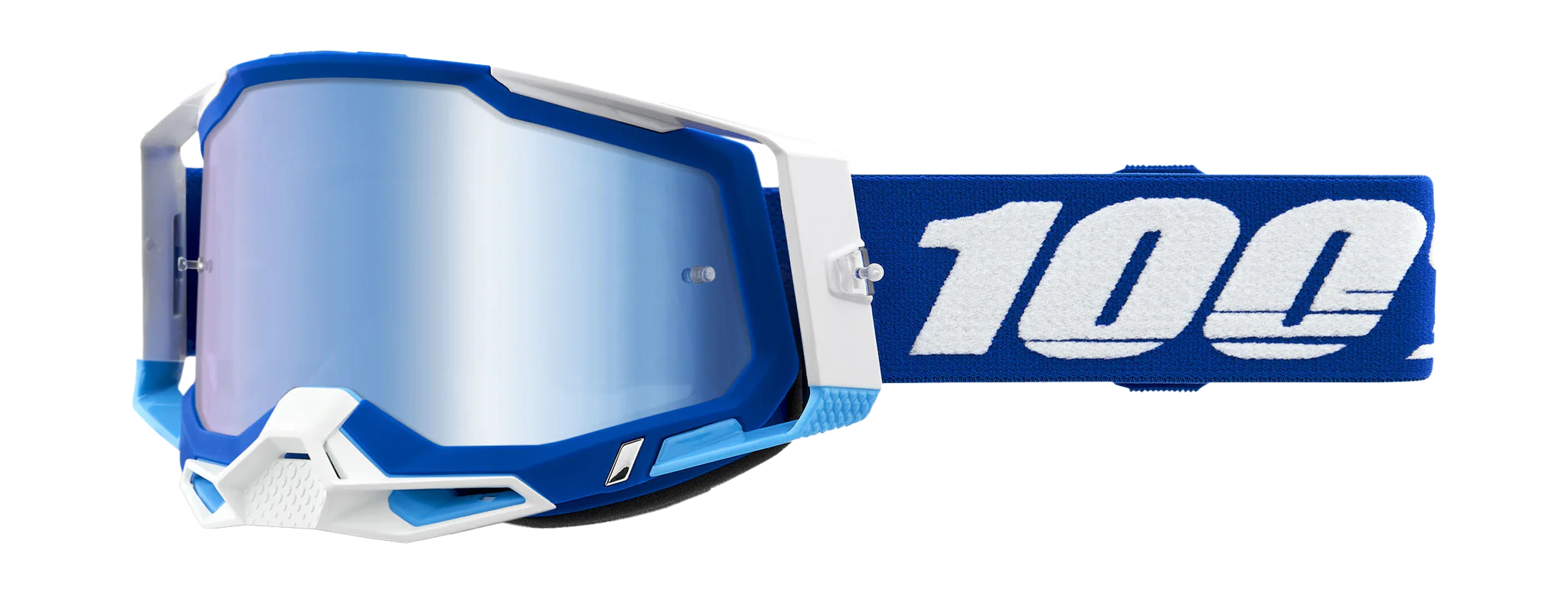 100% Motocross Goggle Racecraft 2 Blue - Mirror Blue