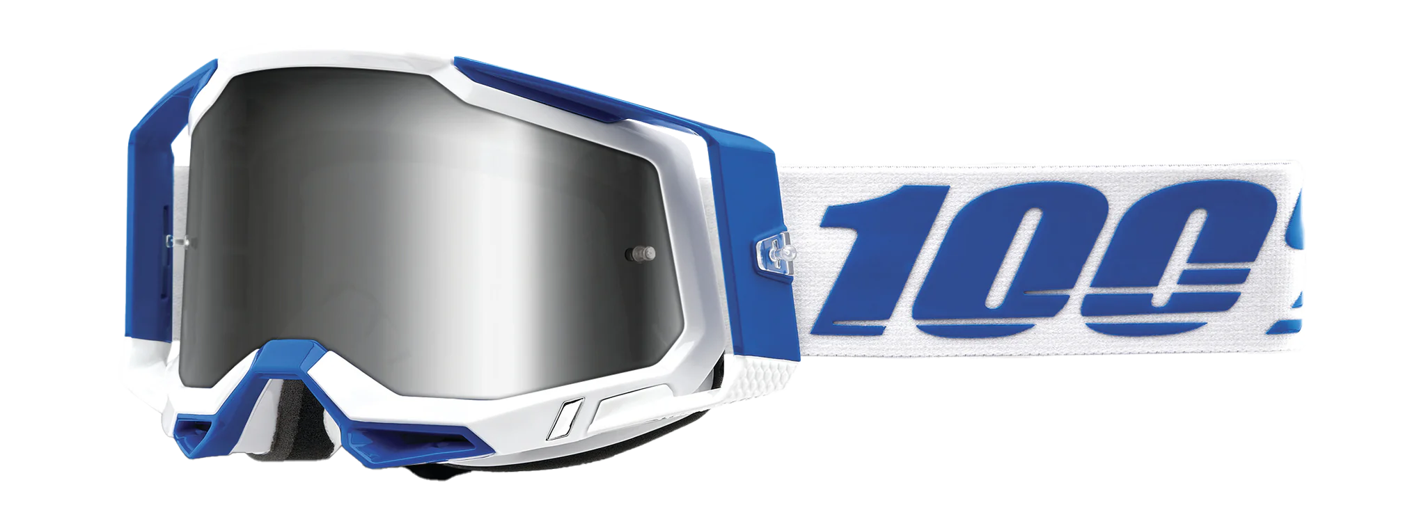 100% Motocross Goggle Racecraft 2 Isola - Mirror Silver Flash