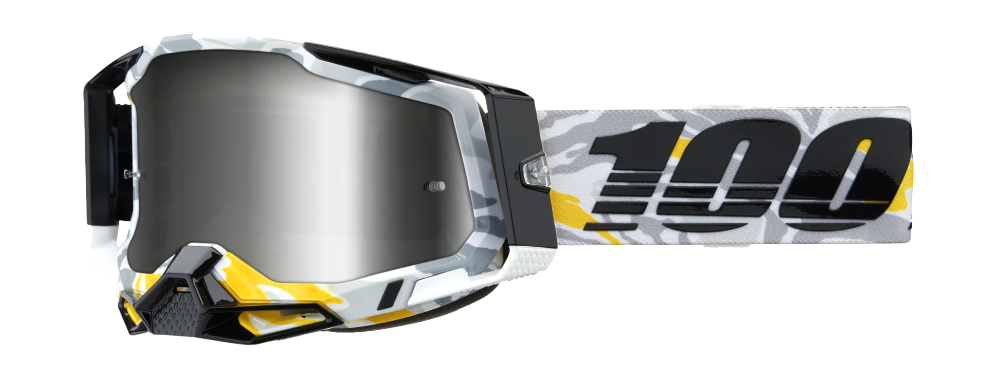 100% Motocross Goggle Racecraft 2 Korb - Mirror Silver