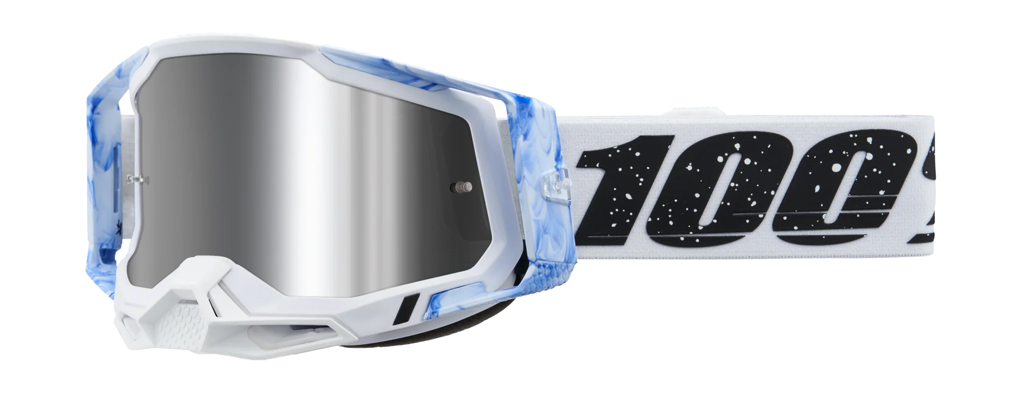 100% Motocross Goggle Racecraft 2 Mixos - Mirror Silver Flash