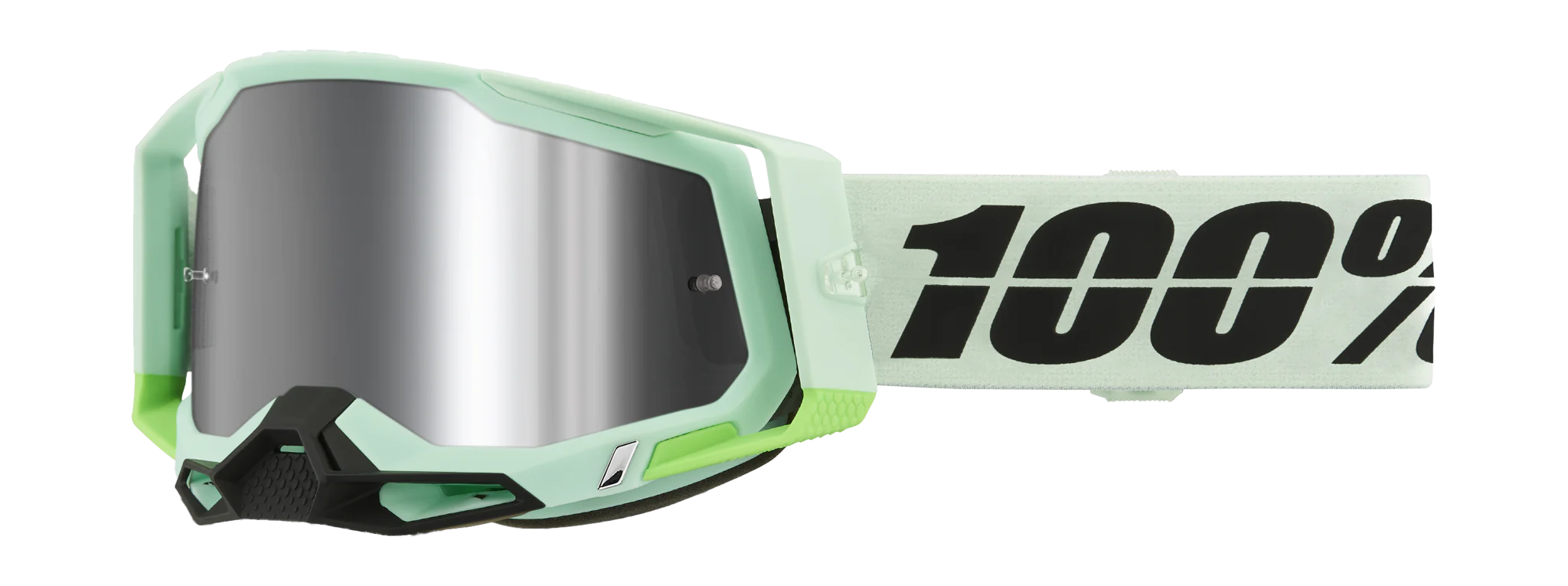 100% Motocross Goggle Racecraft 2 Palomar - Mirror Silver Flash
