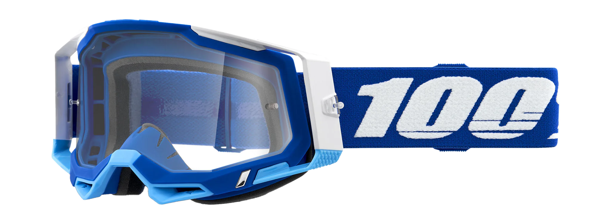 100% Motocross Goggle Racecraft 2 SP22 Blue - Clear