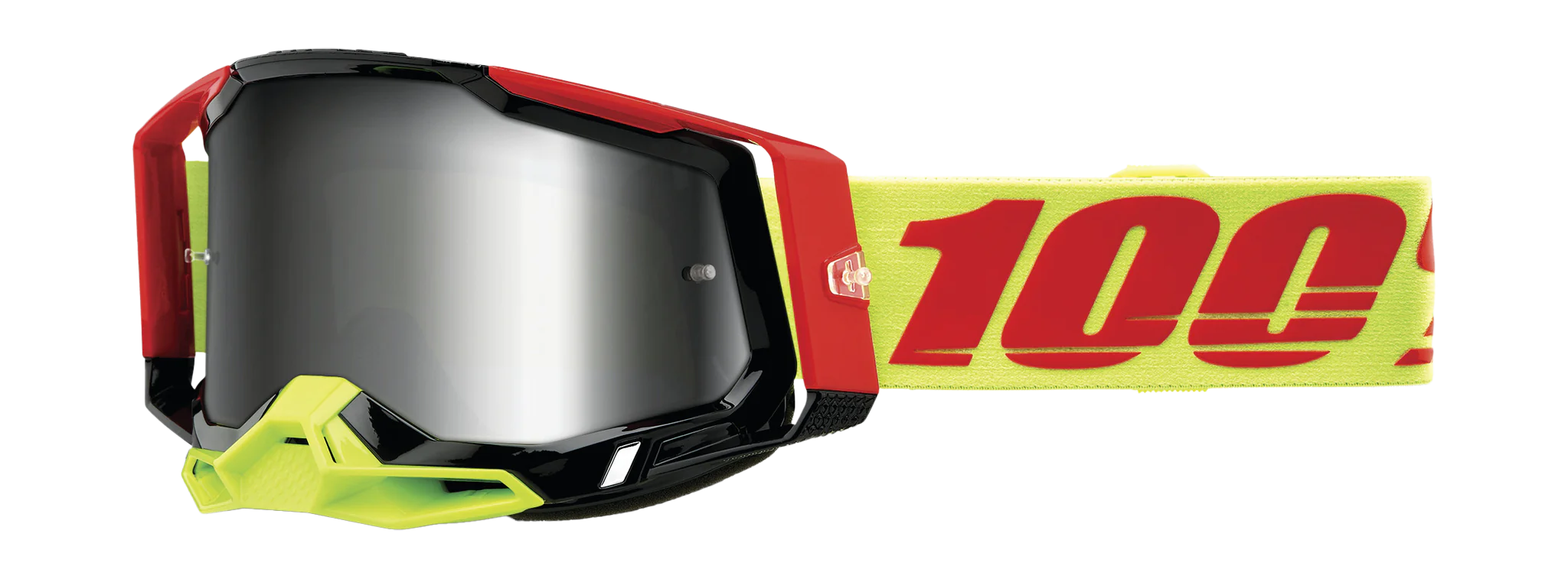 100% Motocross Goggle Racecraft 2 Wiz - Mirror Silver Flash