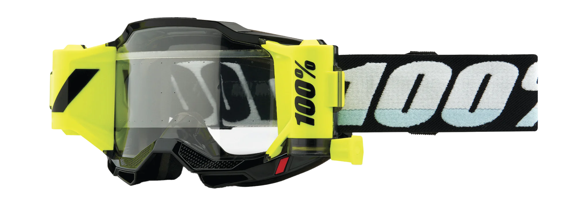 100% Motocross Goggle Roll-Off Accuri 2 Forecast SP22 Black - Clear