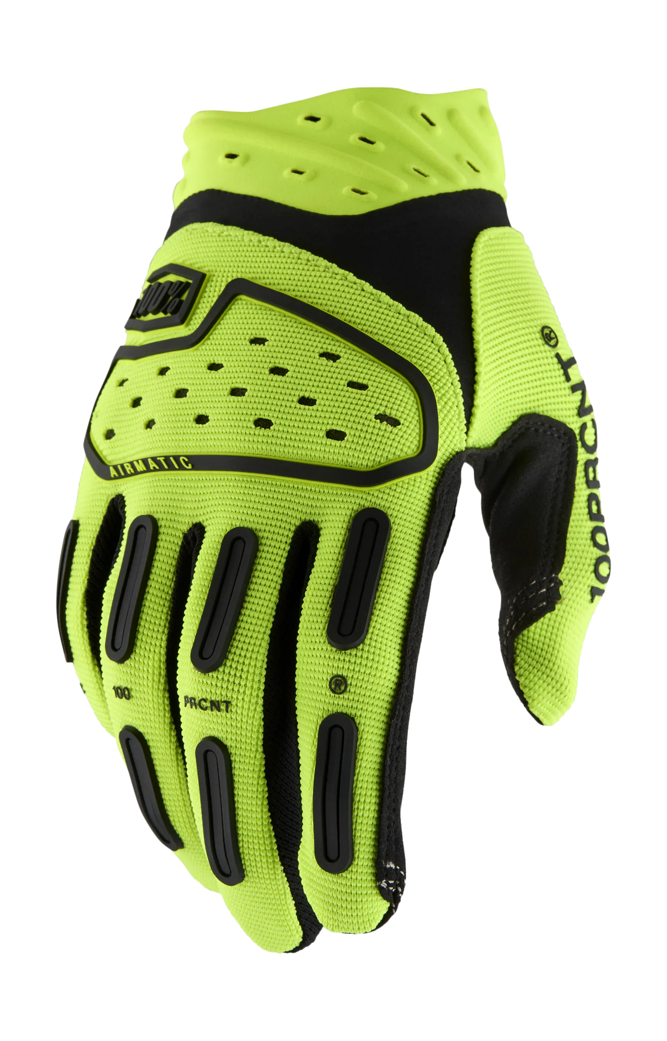 100% Motocross Gloves Airmatic 2 - Fluo Yellow