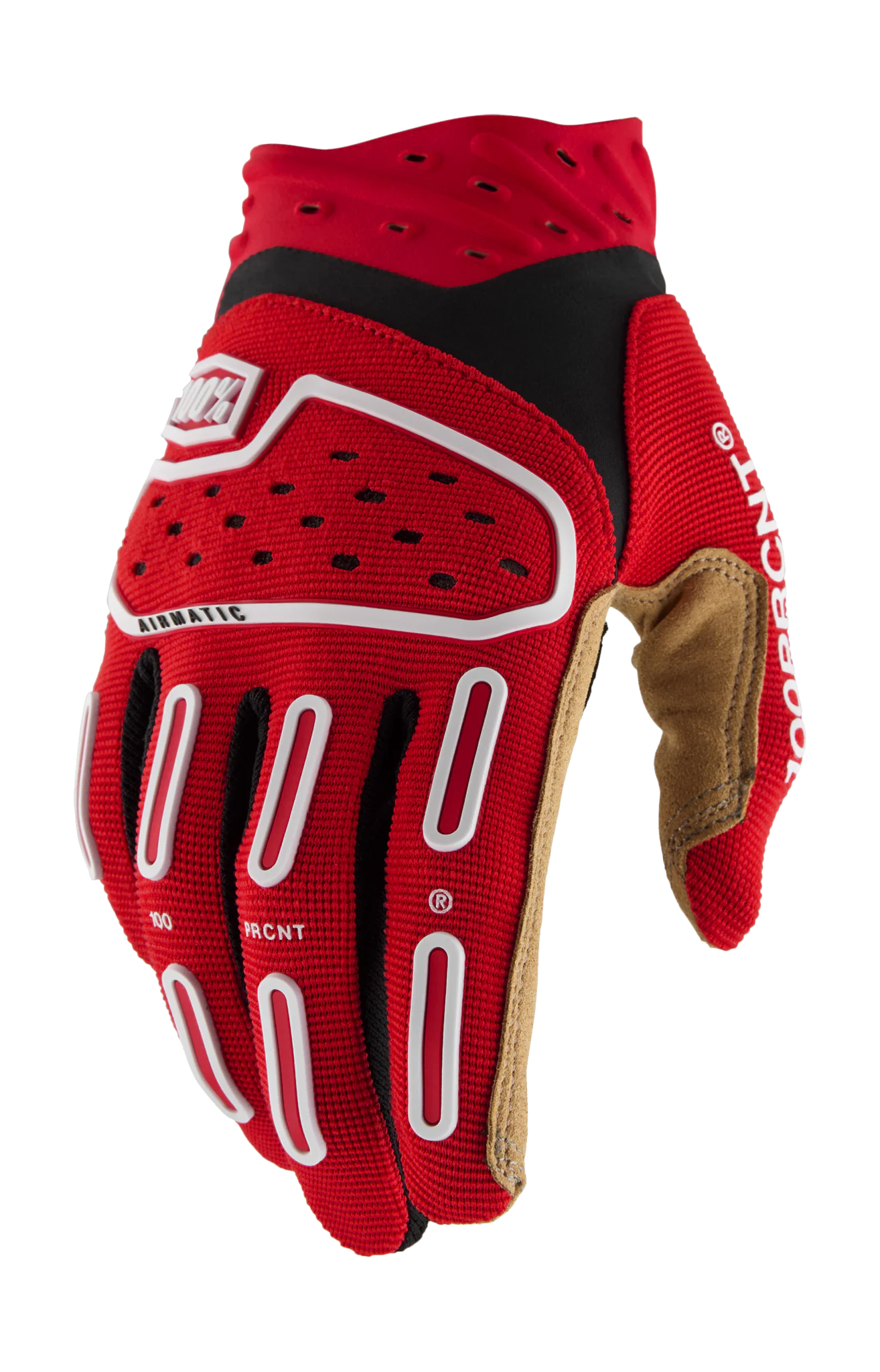 100% Motocross Gloves Airmatic 2 - Red / Black