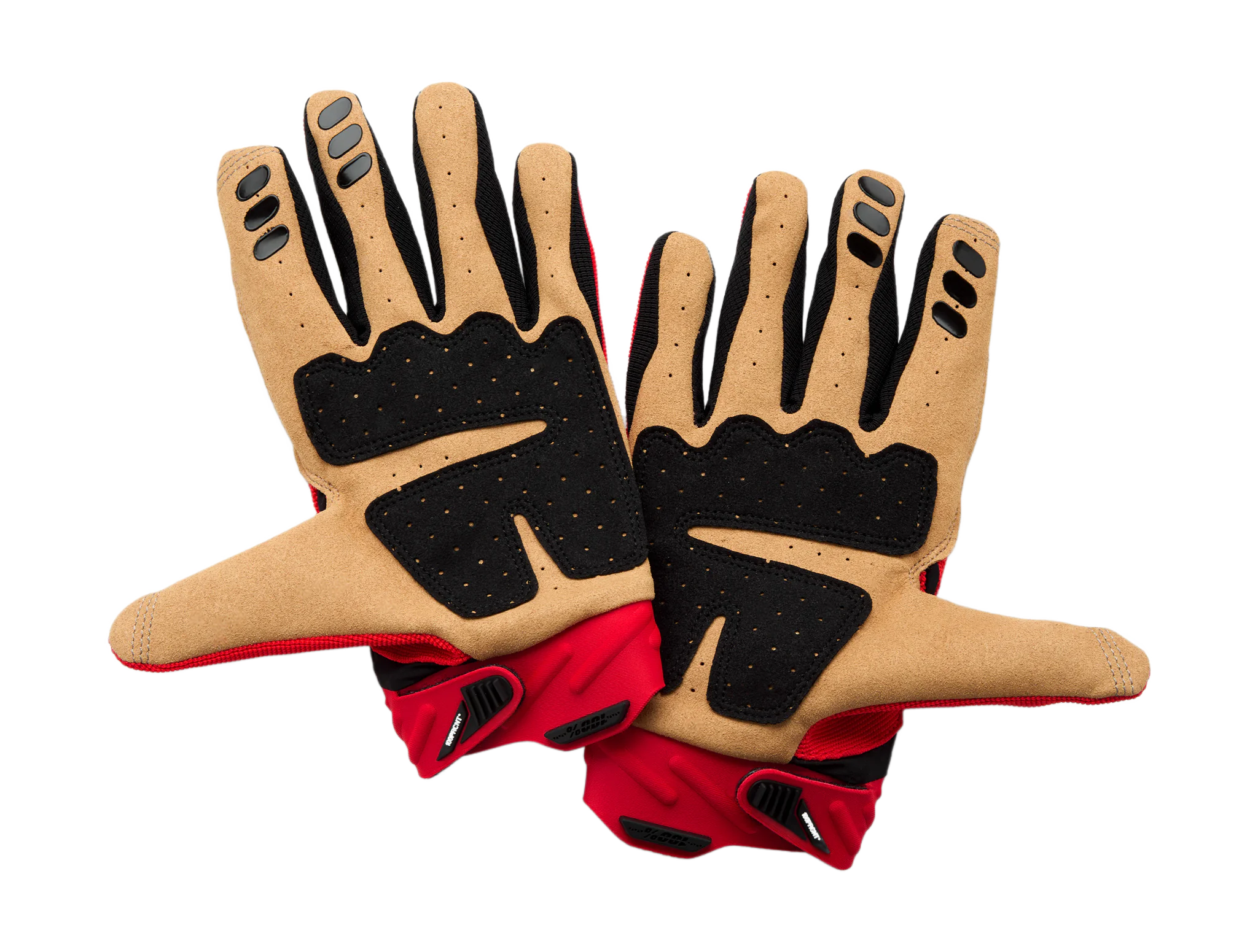 100% Motocross Gloves Airmatic 2 - Red / Black