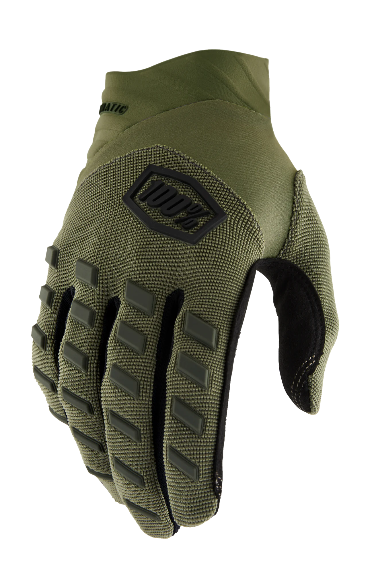 100% Motocross Gloves Airmatic - Army Green