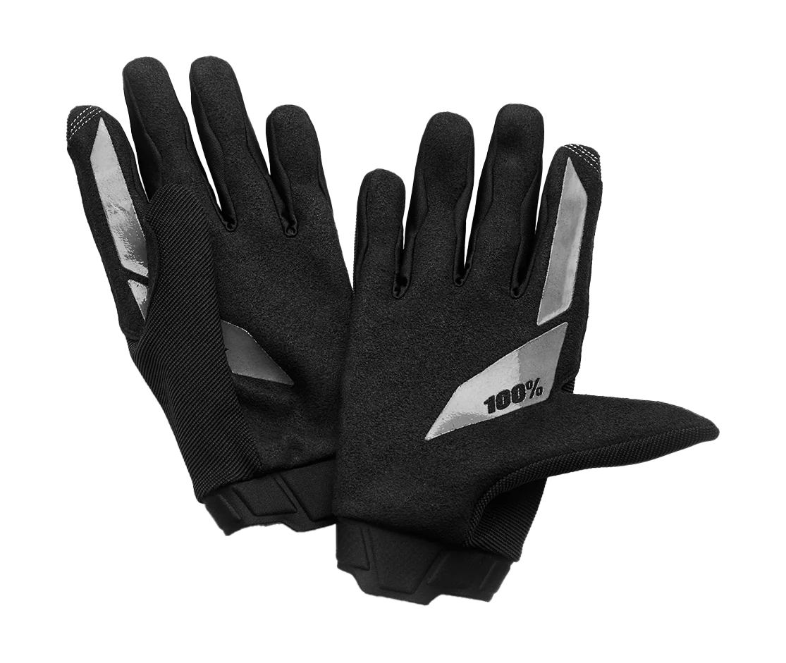 100% Motocross Gloves Ridecamp - Black