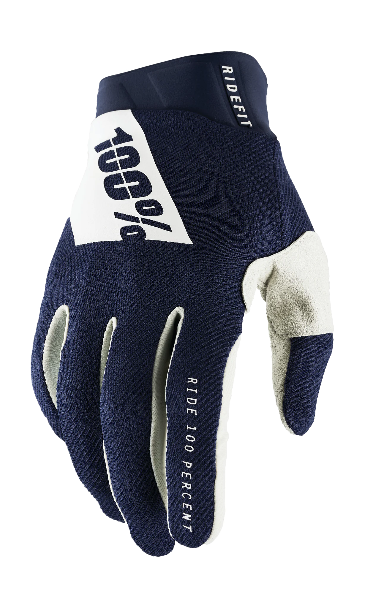 100% Motocross Gloves Ridefit - Navy