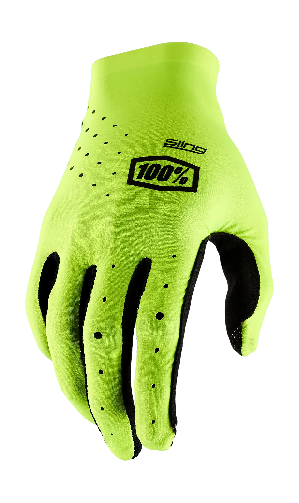 100% Motocross Gloves Sling MX - Fluo Yellow