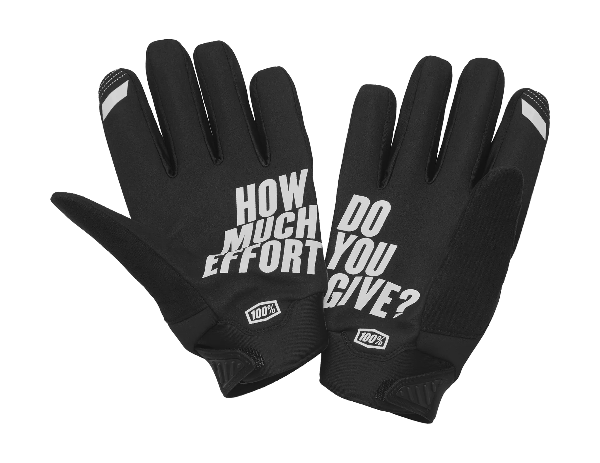 100% Motocross Gloves Winter Brisker - Black / Grey