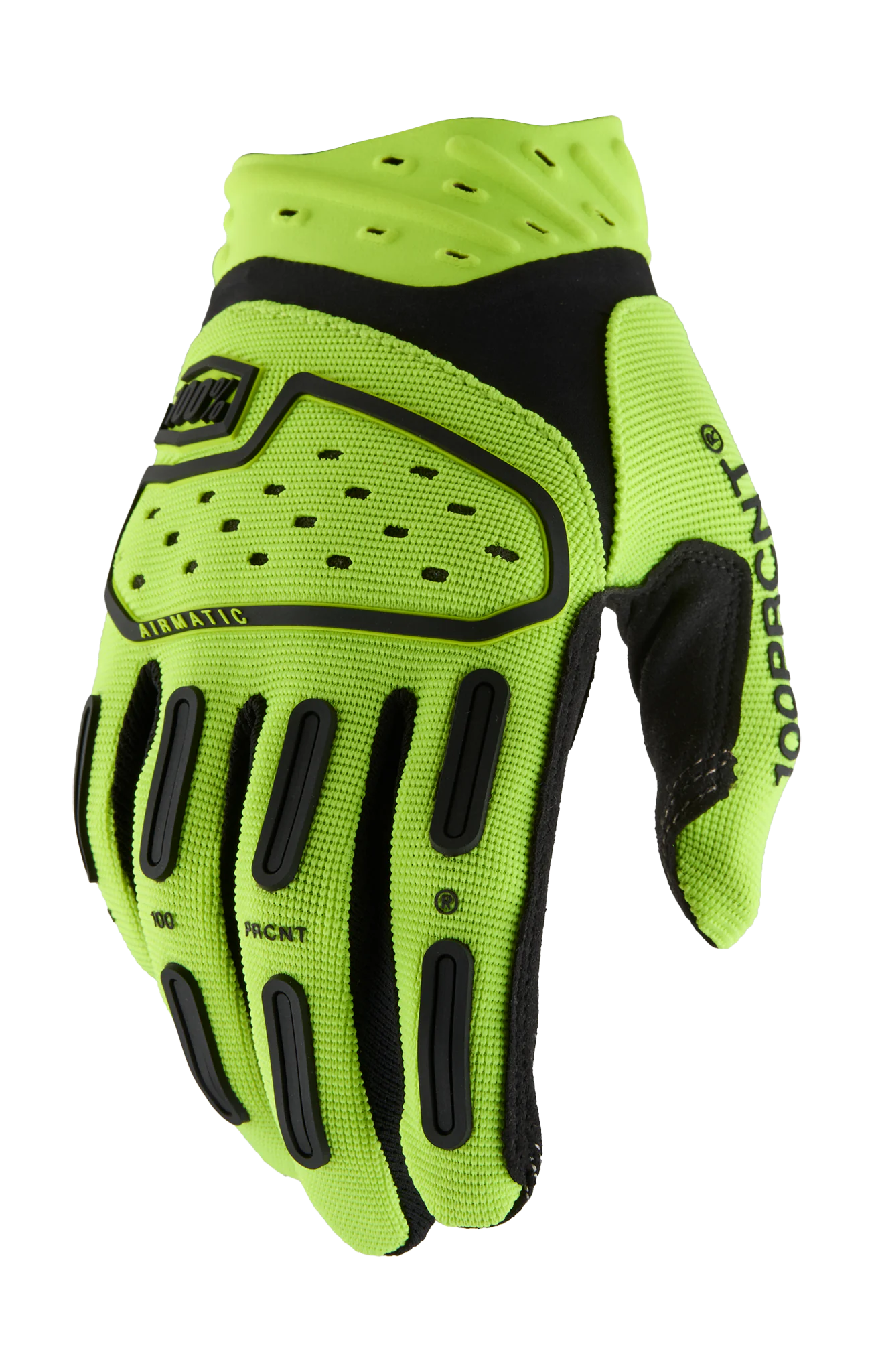 100% Youth Motocross Gloves Airmatic 2 - Fluo Yellow
